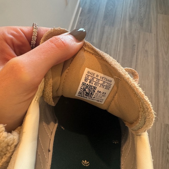 Adidas Gazelle Platform Sneakers - Cream & Green - Picture 5 of 6